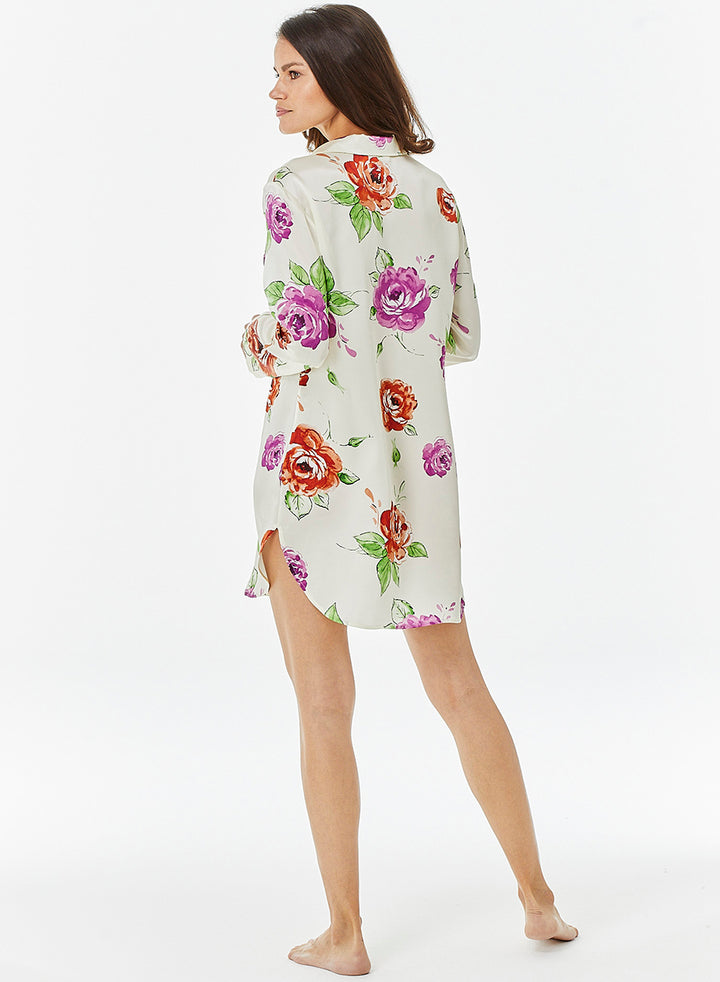 Sleepshirt Nachthemd Stella aus reiner Seide