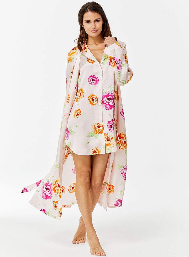 Sleepshirt Nachthemd Stella aus reiner Seide