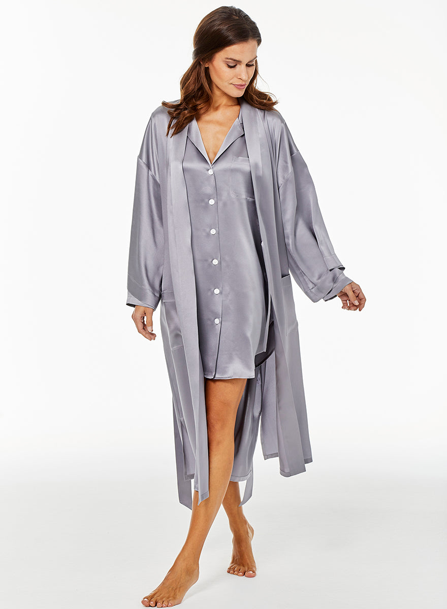 Sleepshirt Nachthemd Stella aus reiner Seide